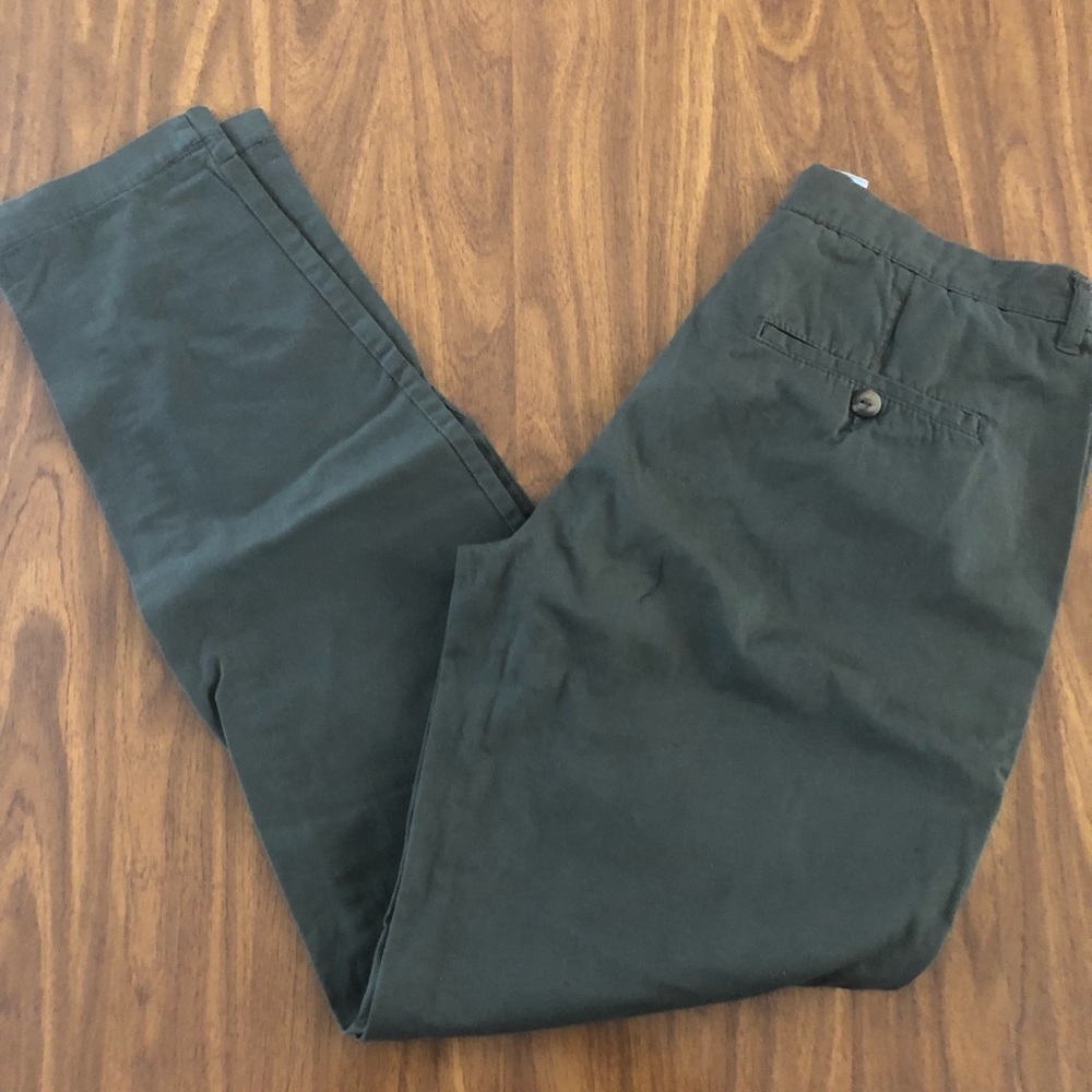 Olive skinny pants